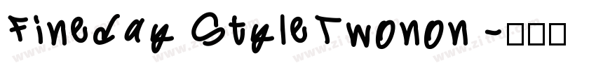 Fineday StyleTwonon 字体转换